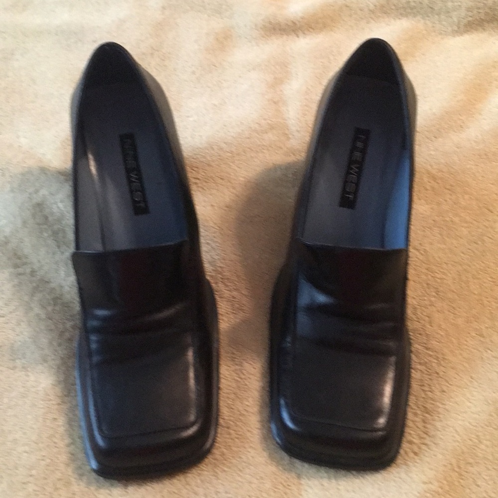 Nine West chunky heel Loafers.